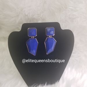 Blue Minimalist Earrings